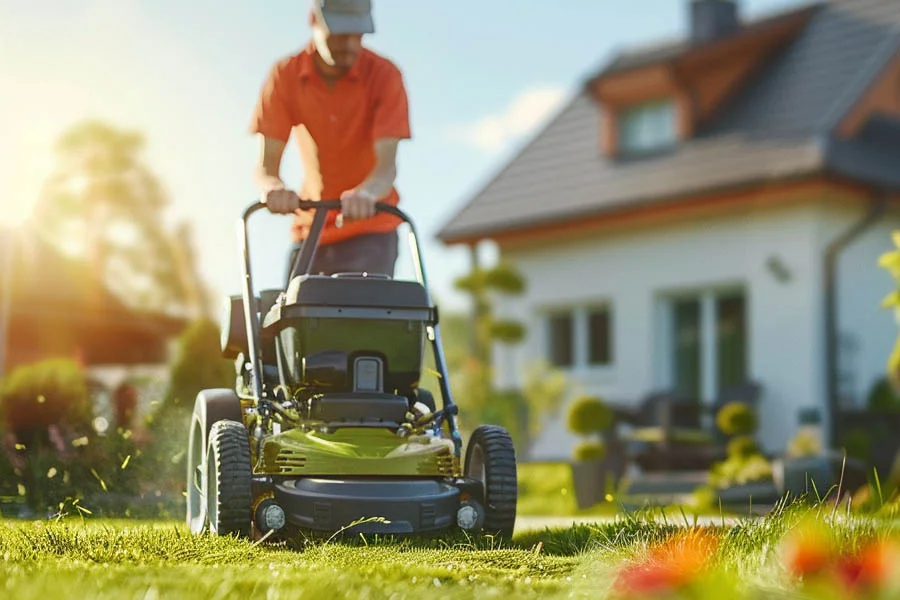 cordless self propelled lawn mower